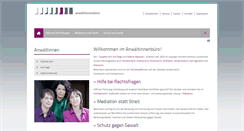 Desktop Screenshot of anwaeltinnenbuero-leipzig.de
