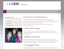 Tablet Screenshot of anwaeltinnenbuero-leipzig.de
